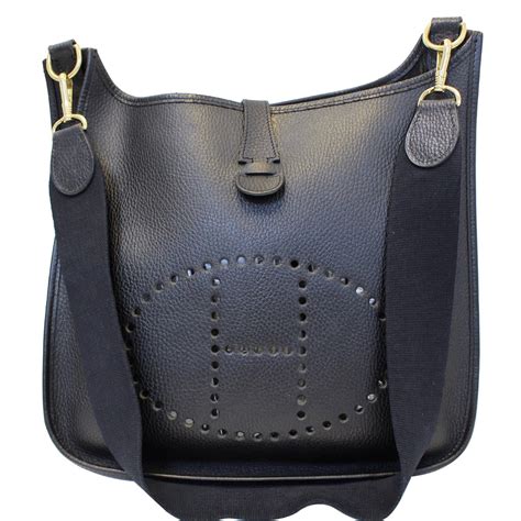 black hermes shoulder bag|authentic hermes shoulder bags.